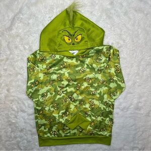 Dr. Seuss The Grinch Hoodie Pullover Green & Yellow Size 6